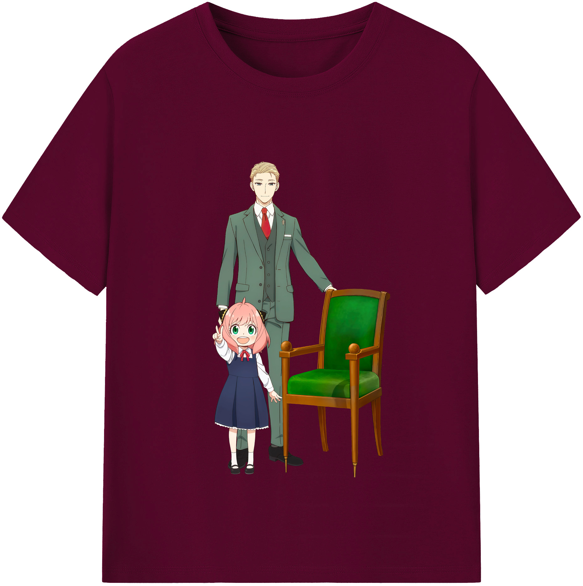 （画像用） SPY×FAMILY间谍家家酒 レディースカジュアルプリントTシャツ（綿100％）
